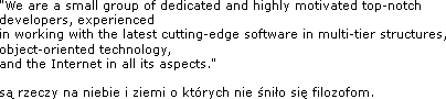 są rzeczy na niebie i ziemi, o których nie śniło się filozofom.