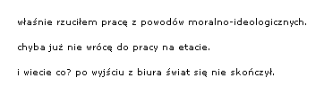 wyjście z biura.
