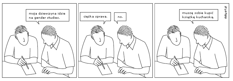 moja dziewczyna idzie na gender studies