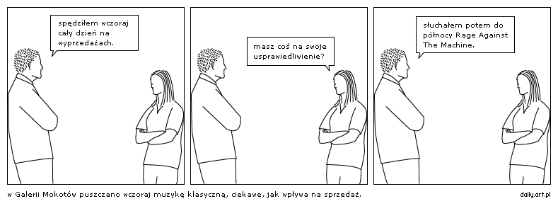 spędziłem wczoraj cały dzień na wyprzedażach