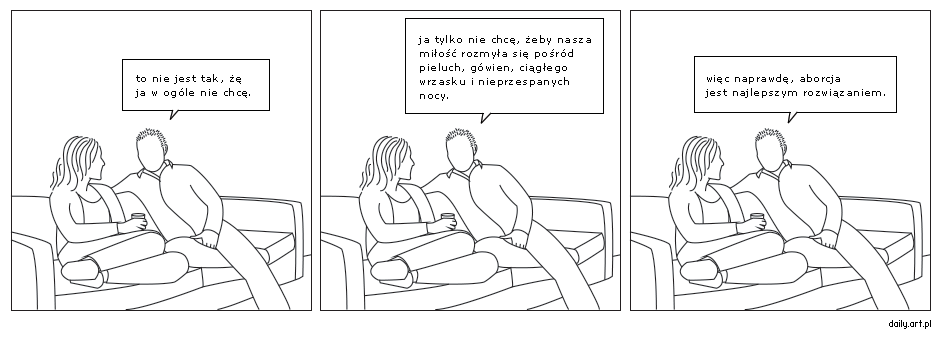 to nie jest tak, że ja w ogóle nie chcę